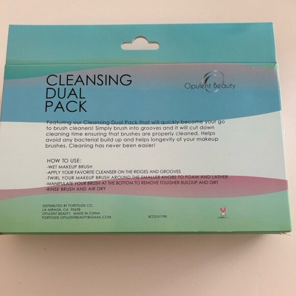 Silicone Makeup Cleaning Brush Scrubber Mat Set of 2 BRAND NEW IN BOX. - Picture 4 of 4